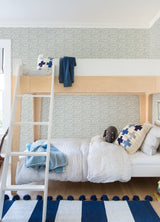 Sand Drips Blue Painted Dots Wallpaper with Abstract Coastal Motif - Chesapeake 4071-71060