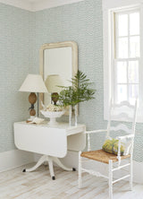 Sand Drips Aqua Painted Dots Wallpaper with Coastal Abstract Motif - Chesapeake 4071-71061