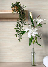Grassweave Peach Faux Grasscloth Prepasted Wallpaper with Coastal Graphics Pattern - Chesapeake 4071-71064