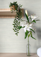 Grassweave Aqua Imitation Grasscloth Wallpaper with Faux Grasscloth Texture - Chesapeake 4071-71067