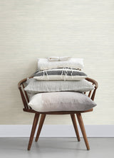 Grassweave Aqua Imitation Grasscloth Wallpaper with Faux Grasscloth Texture - Chesapeake 4071-71067