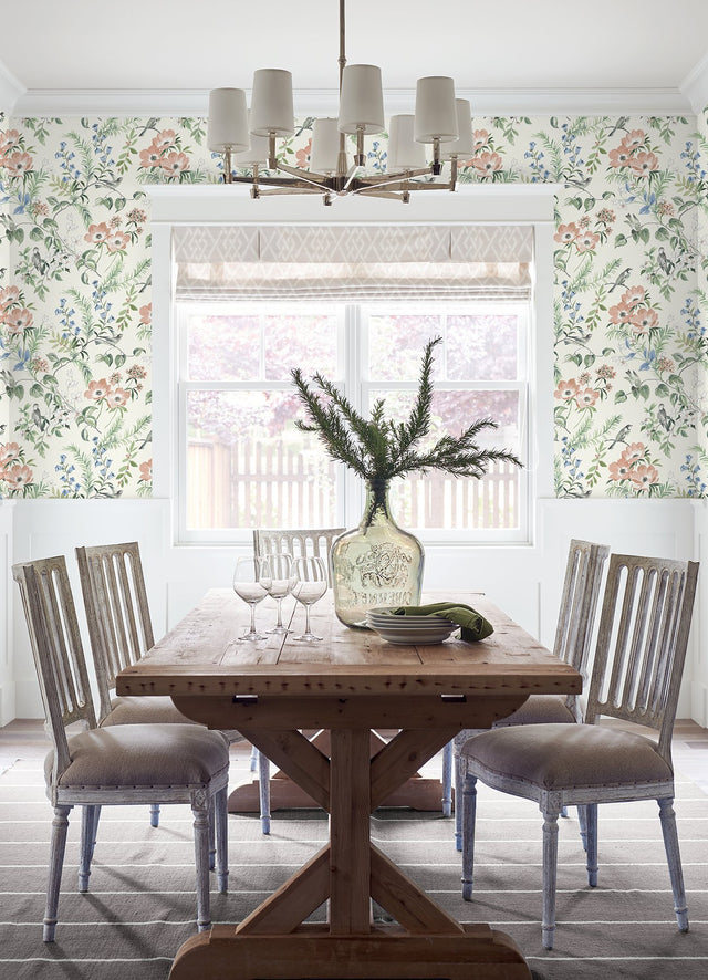 Frederique Multicolor Bloom Wallpaper with Country Botanical Floral Pattern - Chesapeake 4072-70002