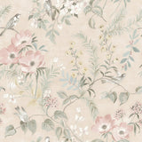 Frederique Blush Bloom Wallpaper with Botanical Floral Pattern, Country Style - 4072-70003