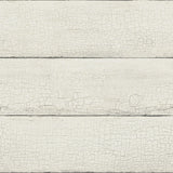 Morgan White Distressed Wood Wallpaper with Country Weathered Wood Plank Motif - Chesapeake 4072-70010