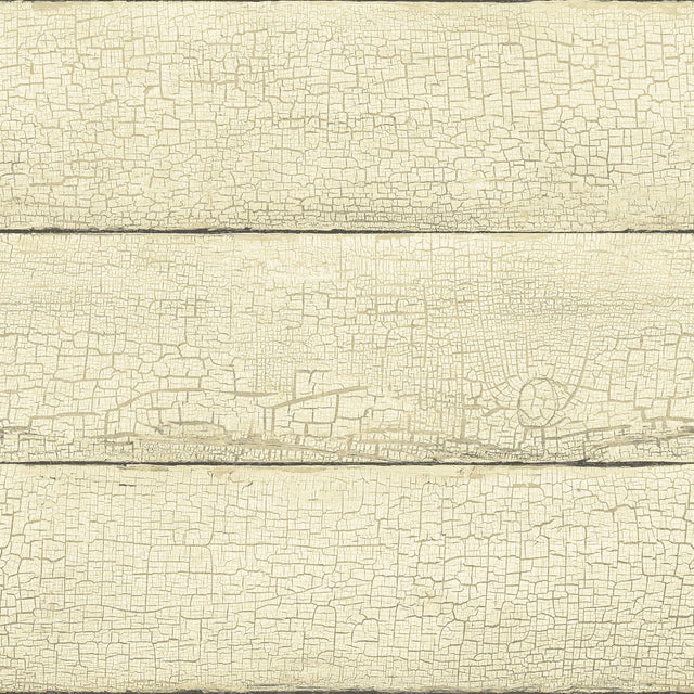Morgan Wheat Distressed Wood Wallpaper with Country Sure Strip Prepasted - Brewster 4072-70011