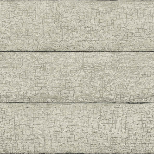 Morgan Grey Distressed Wood Wallpaper with Country Wood Panel Motif - Chesapeake 4072-70012