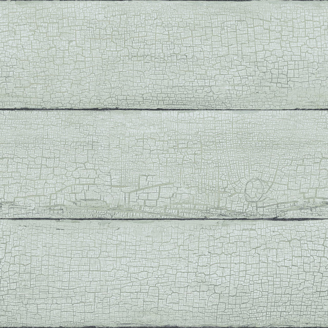 Morgan Seafoam Distressed Wood Wallpaper with Country Wood Plank Motif - Chesapeake 4072-70013