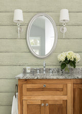 Morgan Mint Distressed Wood Wallpaper with Country Wood Plank Pattern - Chesapeake 4072-70014