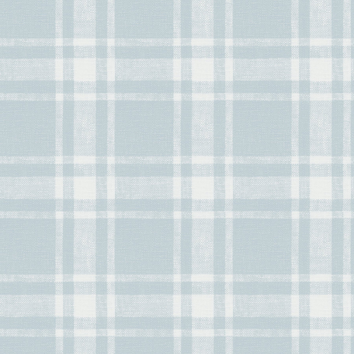 Antoine Sky Blue Flannel Wallpaper with Fabric & Woven Textures Plaid - Chesapeake 4072-70017