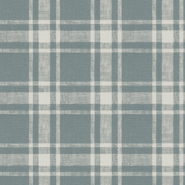Antoine Denim Flannel Wallpaper with Fabric & Woven Textures Plaid - Chesapeake 4072-70021