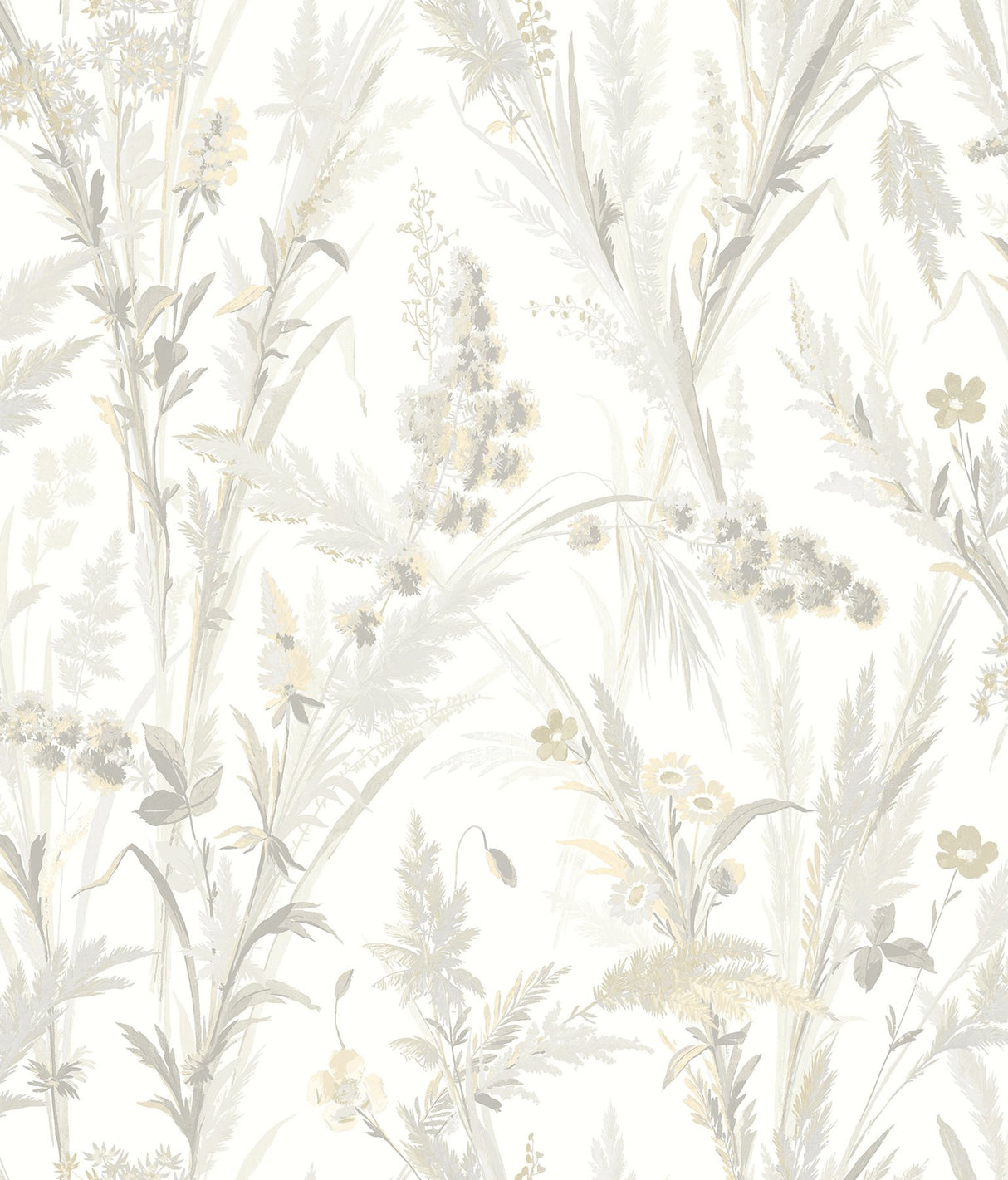 Hillaire Wheat Meadow Wallpaper with Botanical Country Pattern - Chesapeake 4072-70027