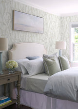 Hillaire Wheat Meadow Wallpaper with Botanical Country Pattern - Chesapeake 4072-70027