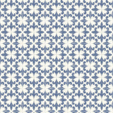 Remy Blue Fleur Tile Wallpaper with Classic Fleur de Lis Graphic Pattern - Chesapeake 4072-70033