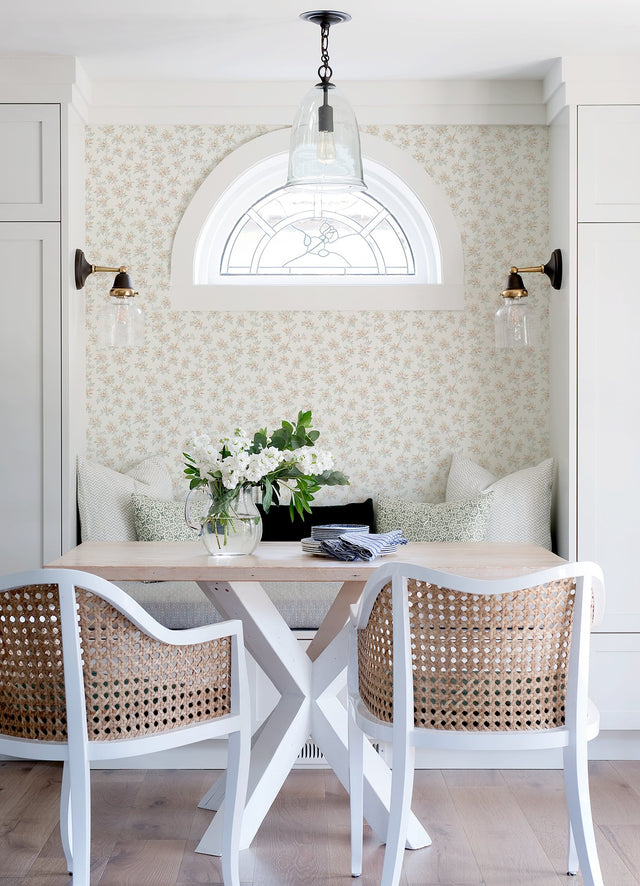 Sofiane Yellow Botanical Trail Wallpaper with Country Botanical Floral Trail - Chesapeake 4072-70036