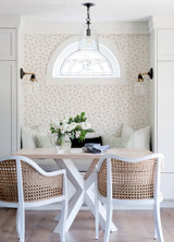 Sofiane Pink Botanical Trail Wallpaper with Country Botanical Vine Motif - Brewster 4072-70038