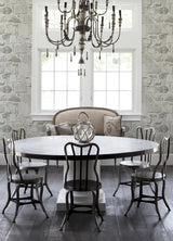 Axelle White Stone Wallpaper with Sure Strip Prepasted Country Style - Chesapeake 4072-70043
