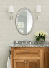 Balantine Neutral Weave Wallpaper with Fabric & Woven Textures Motif - Chesapeake 4072-70060