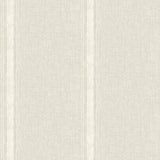 Linette Beige Fabric Stripe Wallpaper with Fabric & Woven Textures Country Style - Chesapeake 4072-70070