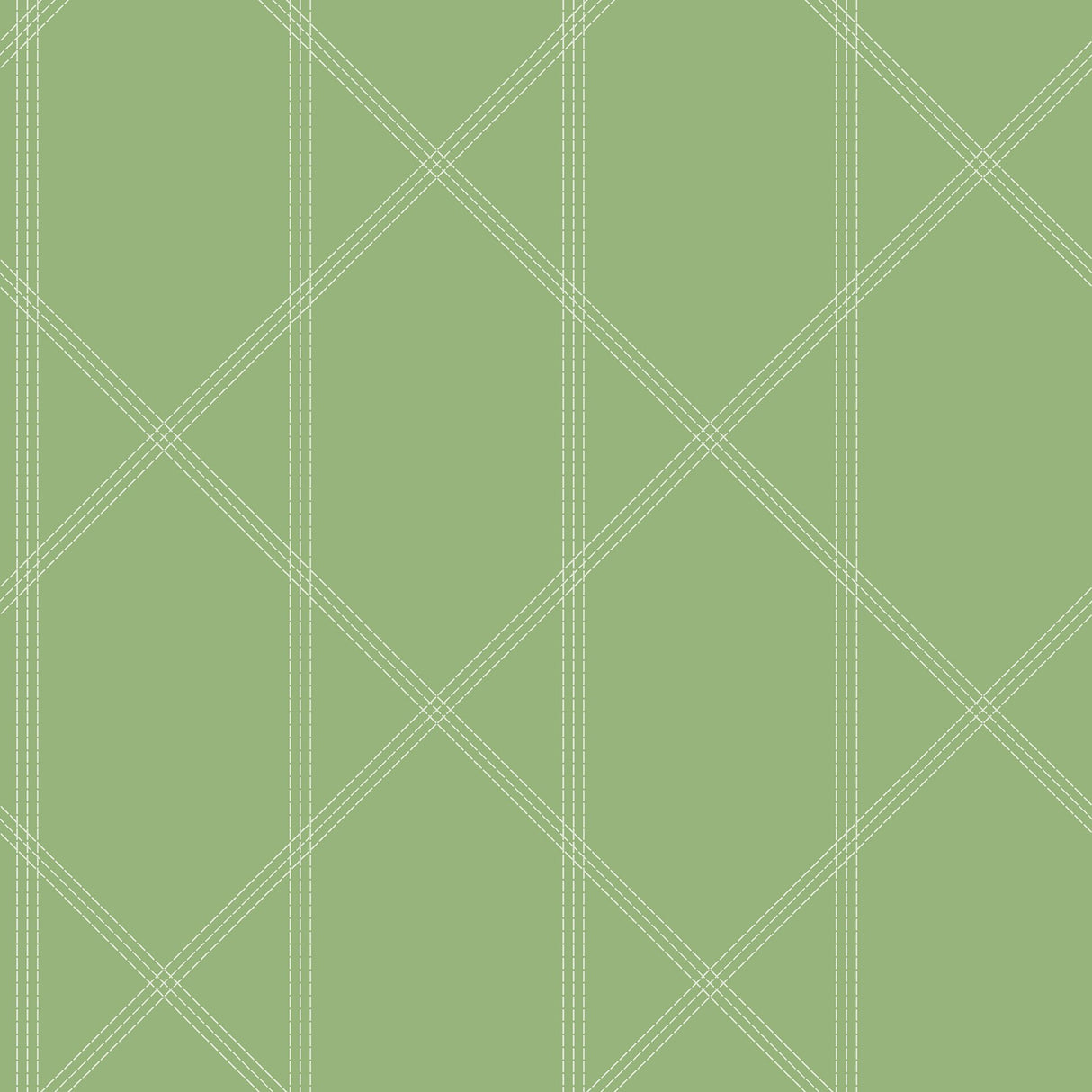 Walcott Light Green Stitched Trellis Wallpaper with Geometric Stitched Lattice - A-Street Prints 4074-26605