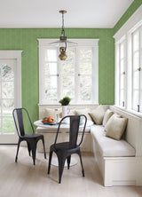 Walcott Light Green Stitched Trellis Wallpaper with Geometric Stitched Lattice - A-Street Prints 4074-26605