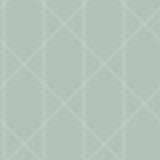 Walcott Seafoam Stitched Trellis Wallpaper with Modern Geometric Pattern - Brewster 4074-26606