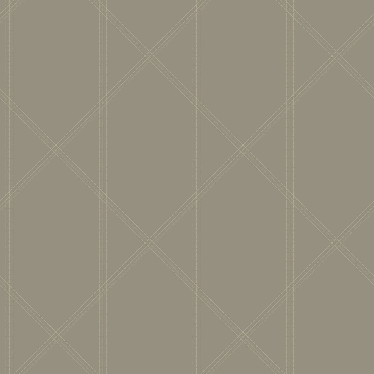 Walcott Light Grey Stitched Trellis Wallpaper with Modern Geometric Pattern - A-Street Prints 4074-26609