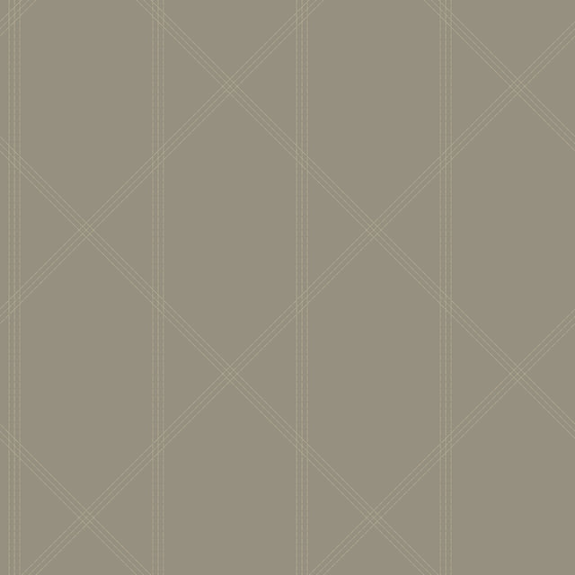 Walcott Light Grey Stitched Trellis Wallpaper with Modern Geometric Pattern - A-Street Prints 4074-26609