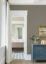 Walcott Light Grey Stitched Trellis Wallpaper with Modern Geometric Pattern - A-Street Prints 4074-26609