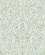 Fernback Green Ornate Botanical Wallpaper with Farmhouse Botanical Pattern - A-Street Prints 4074-26614