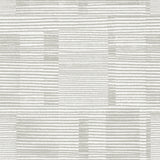 Callaway Grey Woven Stripes Wallpaper with Modern Abstract Striped Patchwork - A-Street Prints 4074-26617