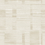 Callaway Beige Woven Stripes Wallpaper with Modern Abstract Stripe Pattern - A-Street Prints 4074-26619