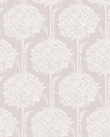 Zaria Lavender Topiary Wallpaper with Botanical Trees Motif - A-Street Prints 4074-26623