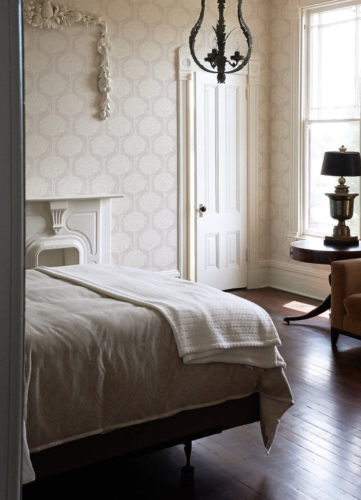 Zaria Lavender Topiary Wallpaper with Botanical Trees Motif - A-Street Prints 4074-26623