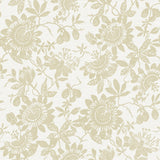 Helen Gold Floral Trail Wallpaper with Modern Botanical Flowers - Brewster 4074-26632