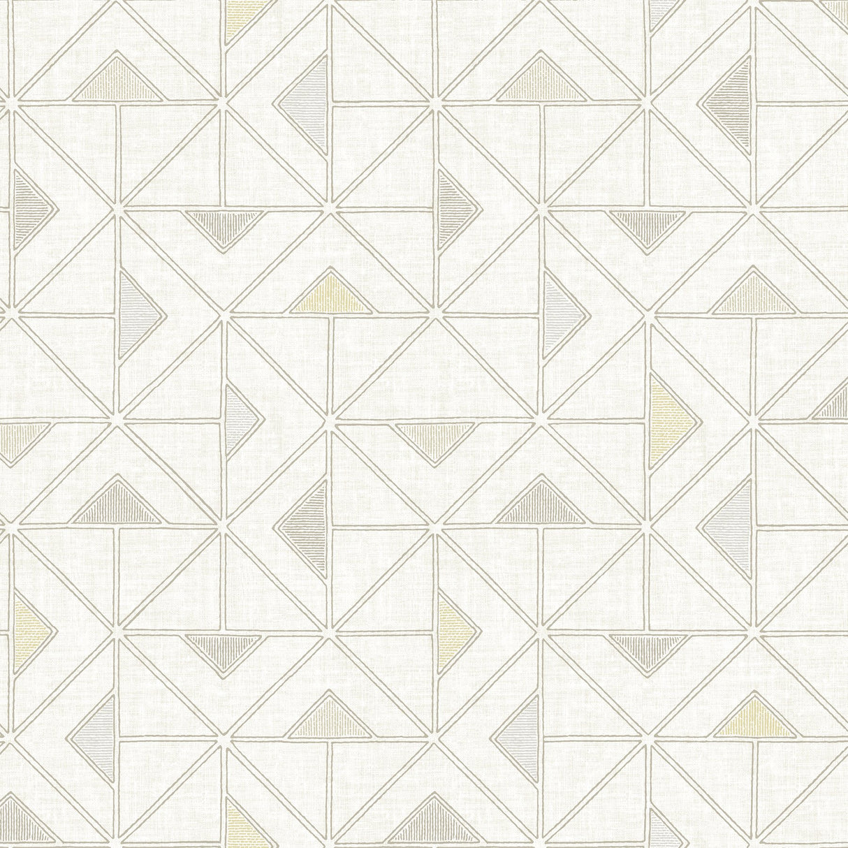 Jekyl Beige Triangles Wallpaper with Retro Geometric Pattern - A-Street Prints 4074-26636