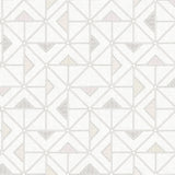 Jekyl Neutral Triangles Wallpaper with Retro Geometric Pattern - A-Street Prints 4074-26637
