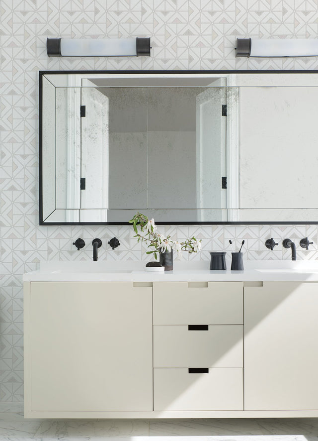 Jekyl Neutral Triangles Wallpaper with Retro Geometric Pattern - A-Street Prints 4074-26637