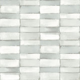 Braden Sage Tile Wallpaper with Metallic Effect, Modern Graphics Non Woven - A-Street Prints 4074-26647