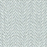 Glynn Sky Blue Chevron Textured Wallpaper - A-Street Prints 4074-26649