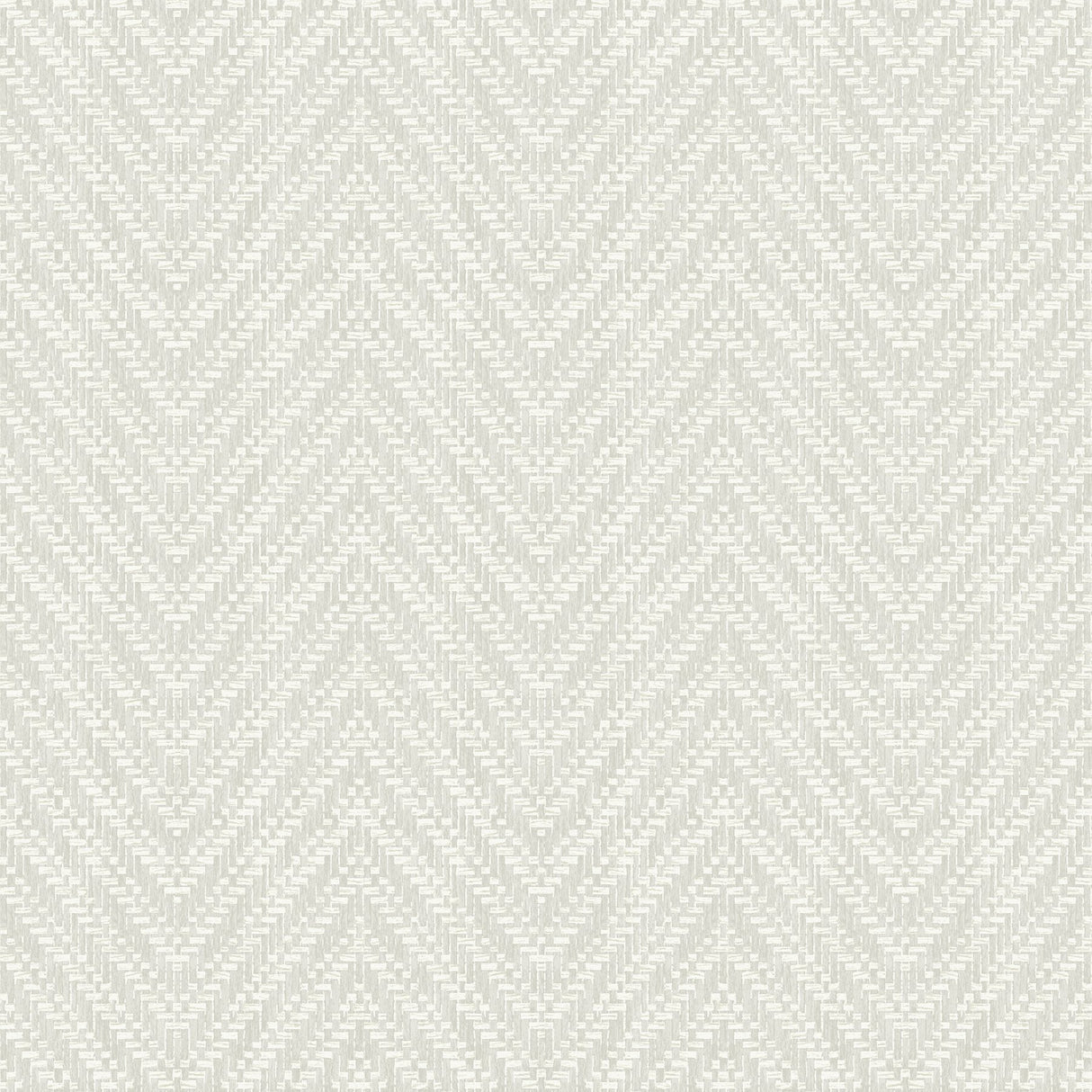 Glynn Silver Chevron Faux Grasscloth Wallpaper with Metallic Raised Ink - A-Street Prints 4074-26651