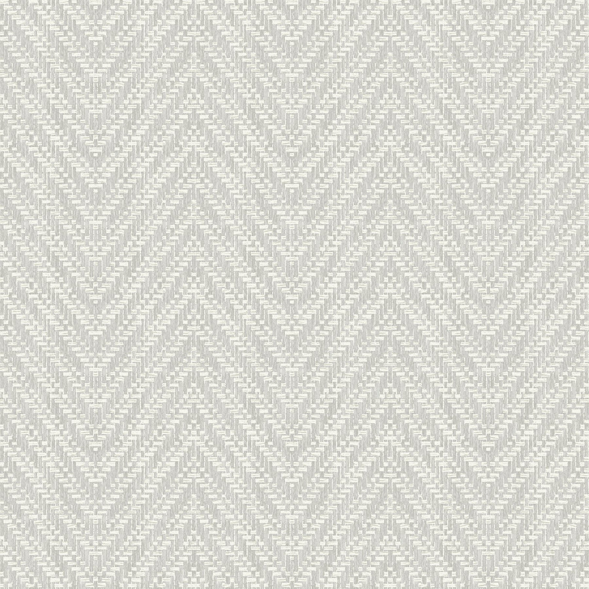 Glynn Light Grey Chevron Textured Wallpaper with Faux Grasscloth Pattern - A-Street Prints 4074-26652