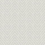 Glynn Light Grey Chevron Textured Wallpaper with Faux Grasscloth Pattern - A-Street Prints 4074-26652