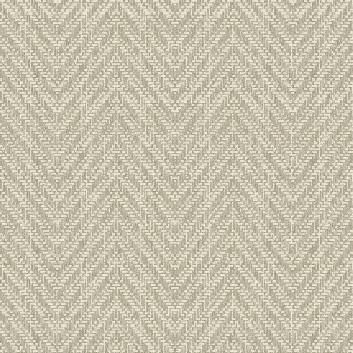 Glynn Neutral Chevron Wallpaper with Raised Ink Textured Faux Grasscloth - A-Street Prints 4074-26653