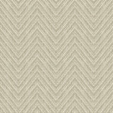 Glynn Neutral Chevron Wallpaper with Raised Ink Textured Faux Grasscloth - A-Street Prints 4074-26653