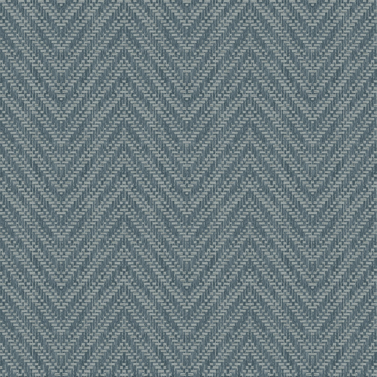 Glynn Teal Chevron Wallpaper with Textured Faux Grasscloth Pattern - A-Street Prints 4074-26654