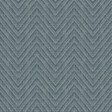Glynn Teal Chevron Wallpaper with Textured Faux Grasscloth Pattern - A-Street Prints 4074-26654