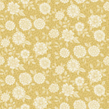 Lizette Mustard Charming Floral Wallpaper with Botanical Flower Pattern, Country Style - A-Street Prints 4080-15910