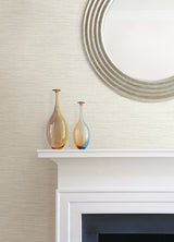 Agave Light Grey Faux Grasscloth Wallpaper with Modern Faux Grasscloth Texture - A-Street Prints 4080-24281