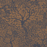 Olle Orange Forest Sanctuary Wallpaper with Scandinavian Botanical Motif - A-Street Prints 4080-83106