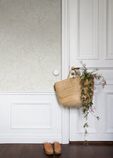 Olle Cream Forest Sanctuary Wallpaper with Scandinavian Botanical Motif - A-Street Prints 4080-83111